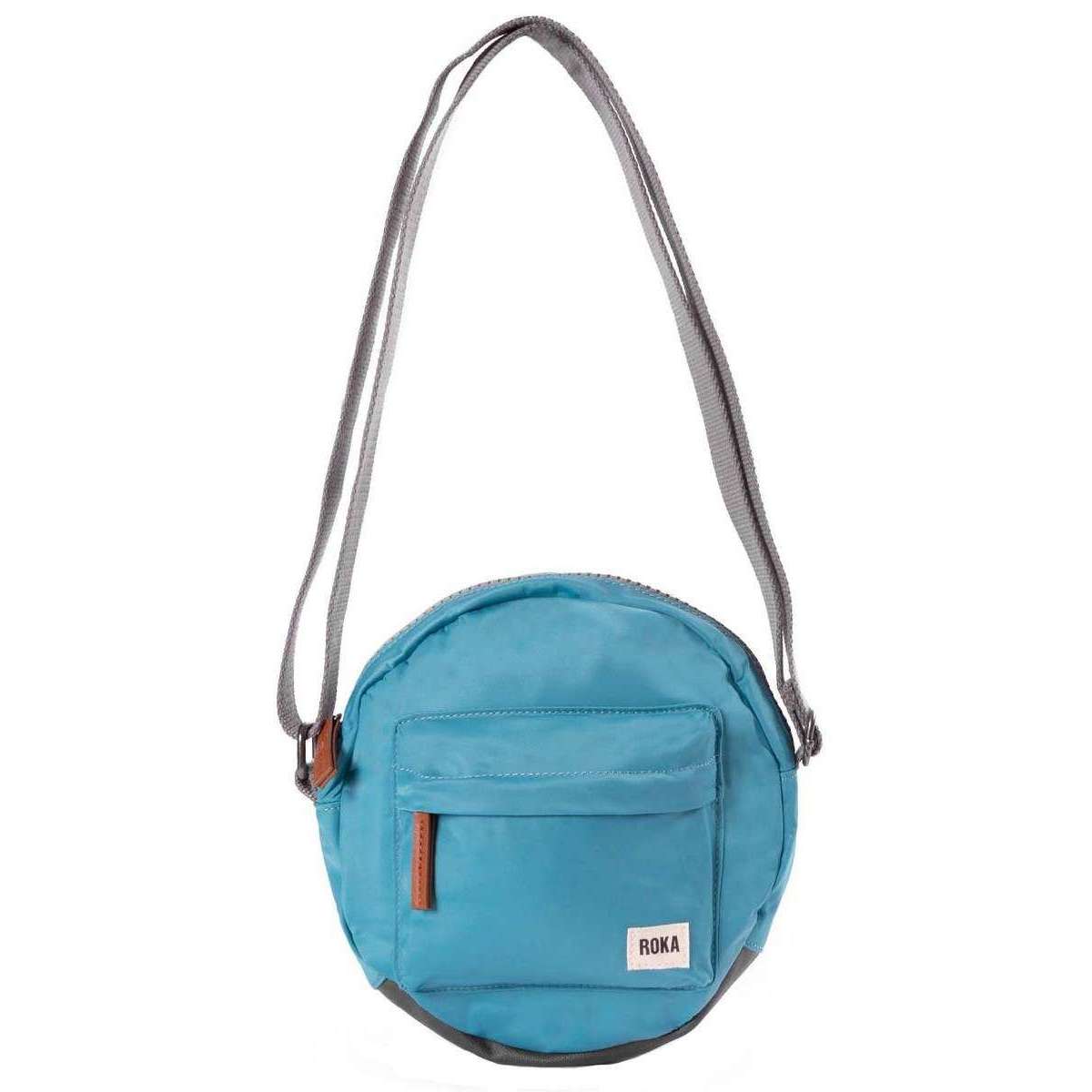 Roka Blue Paddington B Small Sustainable Nylon Crossbody Bag 