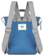 Roka Blue Bantry B Small Recycled Canvas Backpack