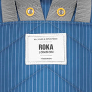 Roka Blue Bantry B Small Recycled Canvas Backpack