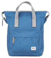 Roka Blue Bantry B Small Recycled Canvas Backpack