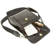 Alice Wheeler London Black Bloomsbury Cross Body Bag