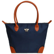 Alice Wheeler London Navy Shoreditch Medium Tote Bag