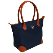 Alice Wheeler London Navy Shoreditch Medium Tote Bag