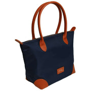 Alice Wheeler London Navy Shoreditch Medium Tote Bag