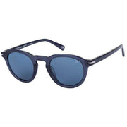 Botaniq Blue Thick Round Sunglasses