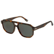 Botaniq Brown Rectangular Double Bridge Sunglasses