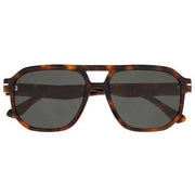 Botaniq Brown Rectangular Double Bridge Sunglasses