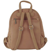 David Jones Beige Front Pocket Backpack