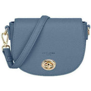 David Jones Blue Small Turnlock Shoulder Bag