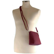 David Jones Burgundy Small Dome Crossbody Bag