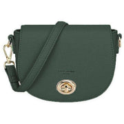 David Jones Green Small Turnlock Shoulder Bag