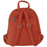 David Jones Orange Front Pocket Backpack