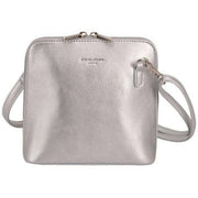 David Jones Silver Small Dome Crossbody Bag