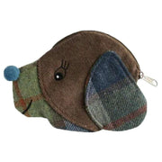 Earth Squared Brown Tweed Dog Purse