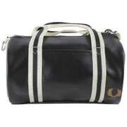 Fred Perry Black Mini Classic Barrel Bag