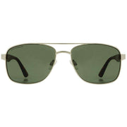 French Connection Brown Metal Navigator Sunglasses