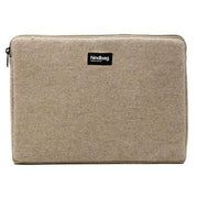 Hindbag Beige Ava Medium Wool 15inch Laptop Case