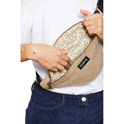 Hindbag Beige Olivia Wool Classic Bum Bag