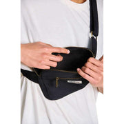 Hindbag Black Harry Rectangular Bum Bag