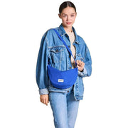 Hindbag Blue Andrea Half Moon Bag