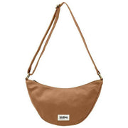 Hindbag Brown Andrea Half Moon Bag