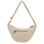 Hindbag Cream Andrea Half Moon Bag