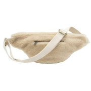 Hindbag Cream Sasha Large Teddy Bum Bag