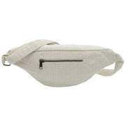 Hindbag Cream Sasha Large Velvet Bum Bag