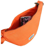 Hindbag Orange Andrea Half Moon Bag