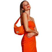 Hindbag Orange Andrea Half Moon Bag