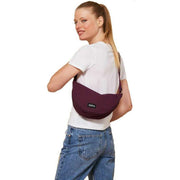 Hindbag Purple Andrea Half Moon Bag