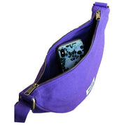 Hindbag Purple Andrea Half Moon Bag