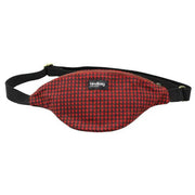 Hindbag Red Olivia Houndstooth Classic Bum Bag