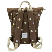 Kind Bag London Brown Hackney Embroidered Medium Backpack