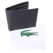 Lacoste Black Classic Small Folding Wallet