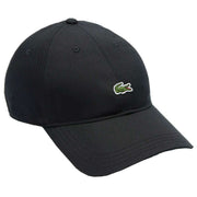 Lacoste Black Cotton Twill Cap