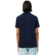 Lacoste Navy Regular Fit Cotton Blend Knit Polo