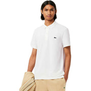 Lacoste White Regular Fit Cotton Blend Knit Polo