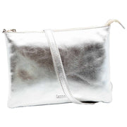 Lappella Silver Yasmin Crossbody Clutch Bag