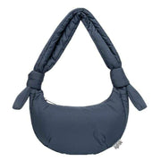 Lefrik Blue Biwa Puffy Micro Shoulder Bag