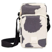 Lefrik Cream Amsterdam Printed Cow Shoulder Bag