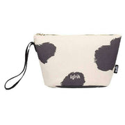 Lefrik Cream Zoid S Printed Cow Toiletry Bag