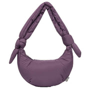 Lefrik Purple Biwa Puffy Micro Shoulder Bag