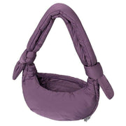 Lefrik Purple Biwa Puffy Micro Shoulder Bag