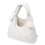 Lefrik White Biwa Puffy Shoulder Bag