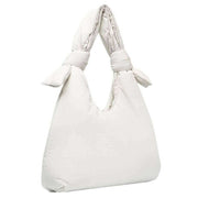 Lefrik White Biwa Puffy Shoulder Bag