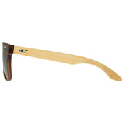 O'Neill Brown Biodegradable Natural Bamboo Temple Sunglasses