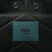 Roka Black Bantry B Small All Black Recycled Nylon Backpack