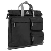 Roka Black Blackfriars M Large Recycled Nylon Messenger Bag