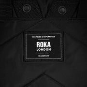 Roka Black Camden P Medium Black Label Recycled Nylon Backpack